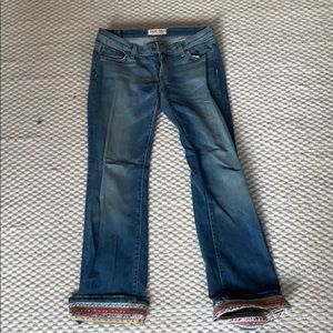 True Grit Mid Rise Straight Leg with cuff details